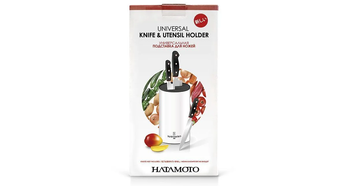 Подставка универсальная белая для Ножей HATAMOTO Япония