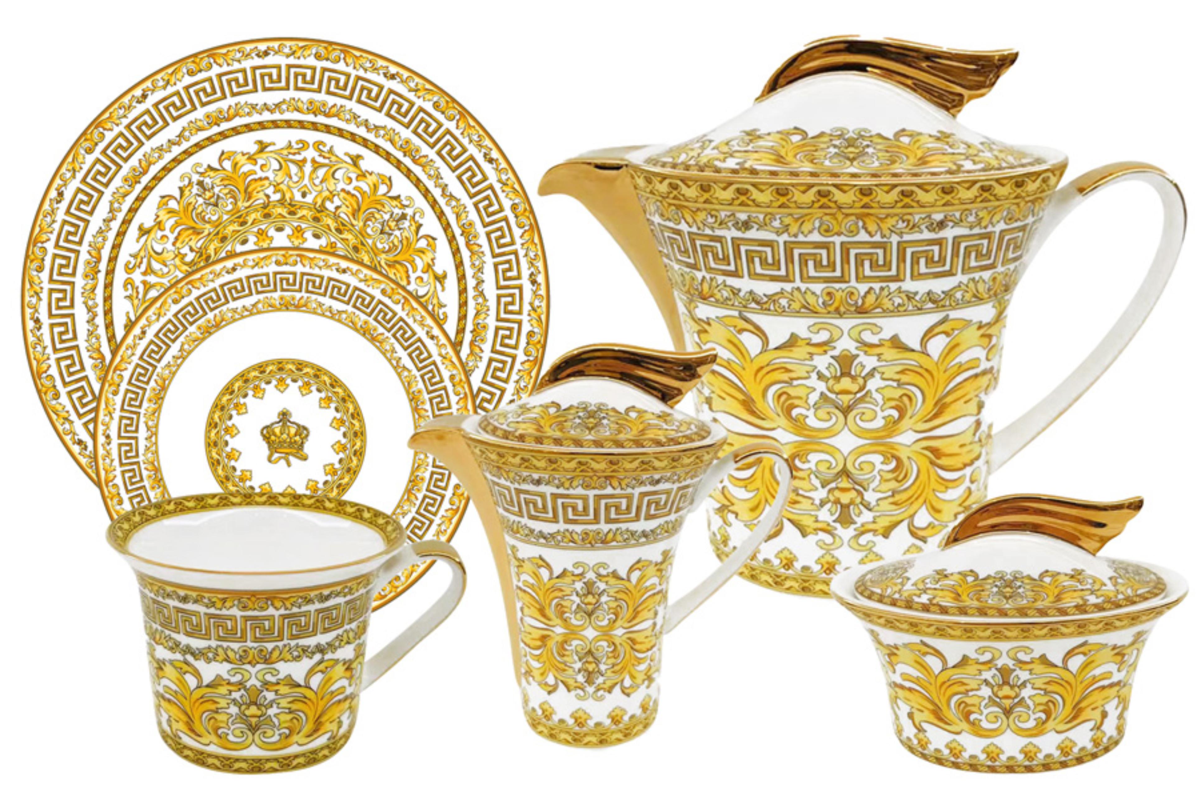 Сервиз чайный "Тиара" 21 предмет на 6 персон фарфор Royal Crown
