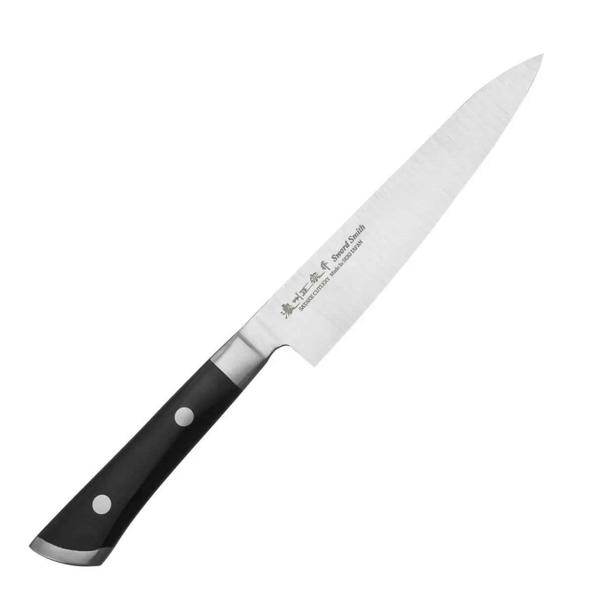 Нож кухонный Универсал Satake "Hiroki" 135мм, сталь AUS-8 57-58HRC ручка ABS пластик Япония