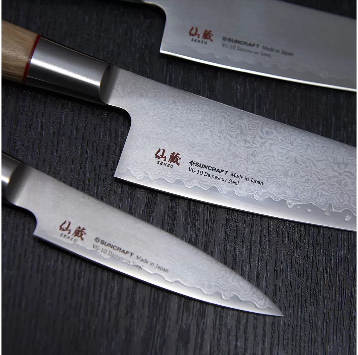 Нож кухонный универсальный 150 мм, SUNСRAFT (Senzo Twisted Octagon) сталь VG-10 61-62 HRC Япония