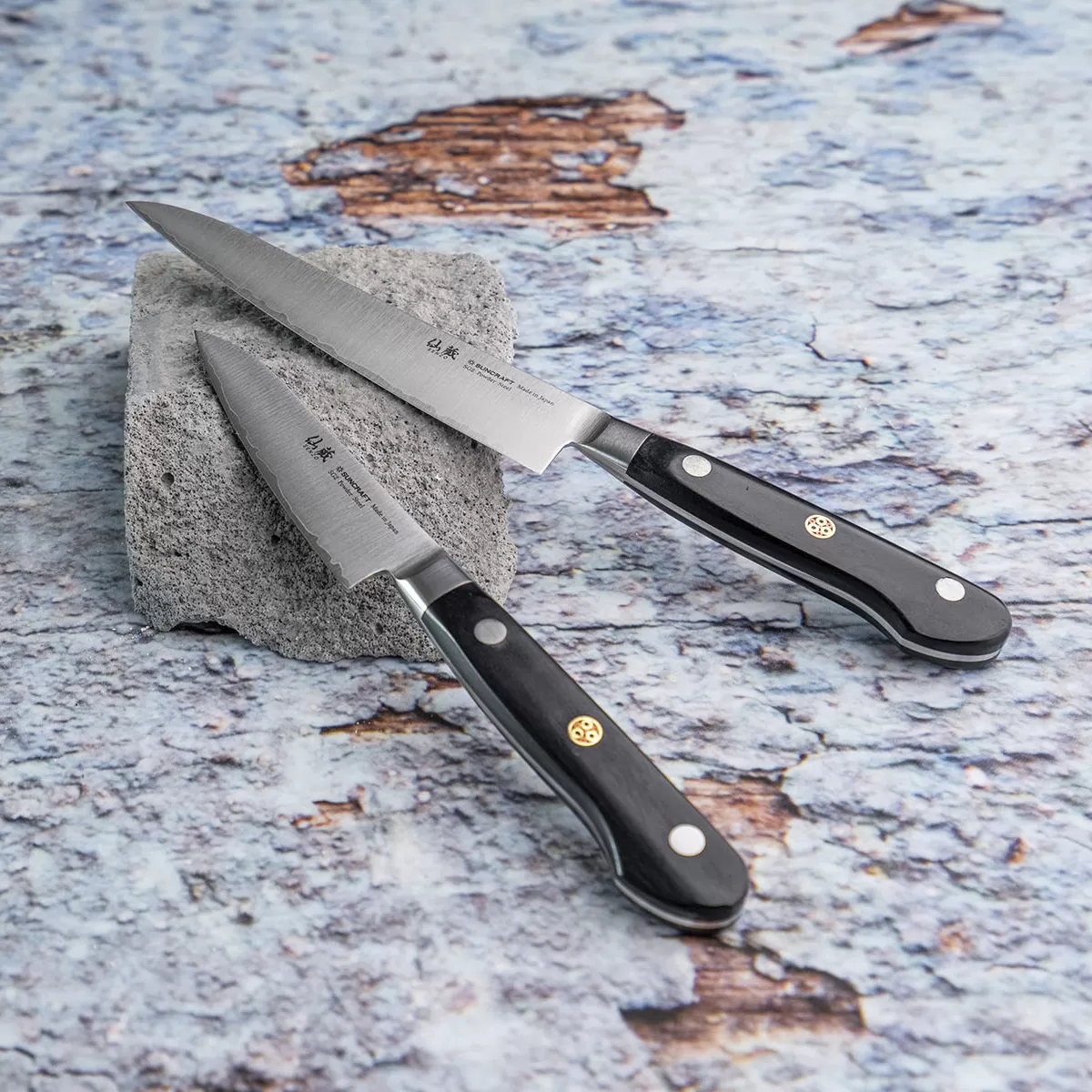 Нож кухонный овощной 90 мм, SUNСRAFT (Professional) сталь SG-2 63-64 HRC Япония