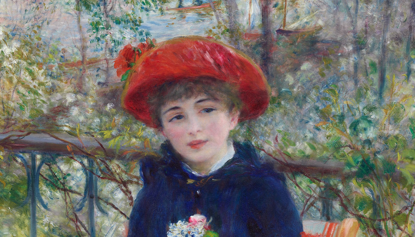 Пласт "Две сестры" Renoir 40х60 см. Германия фарфор Weimar