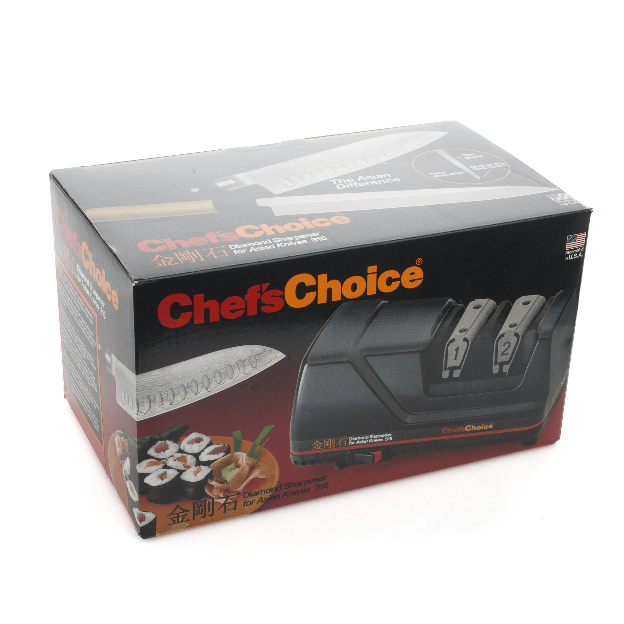 Точилка электрическая для заточки японских ножей, черная, серия Knife sharpeners, Chef'sChoice, США