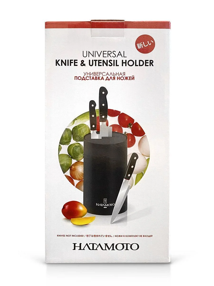 Подставка универсальная чёрная для Ножей HATAMOTO Япония
