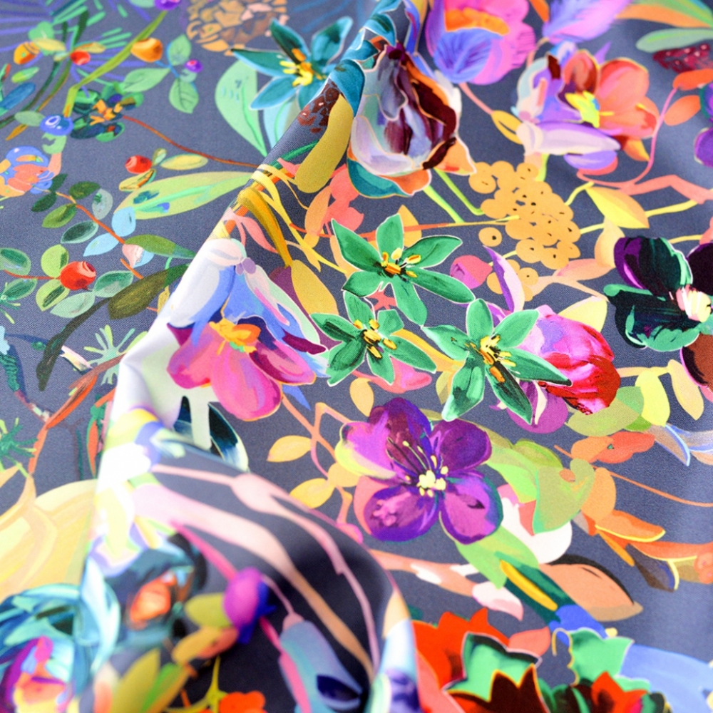 Платок Taiga Flowers (Цветы Тайги) 90x90
