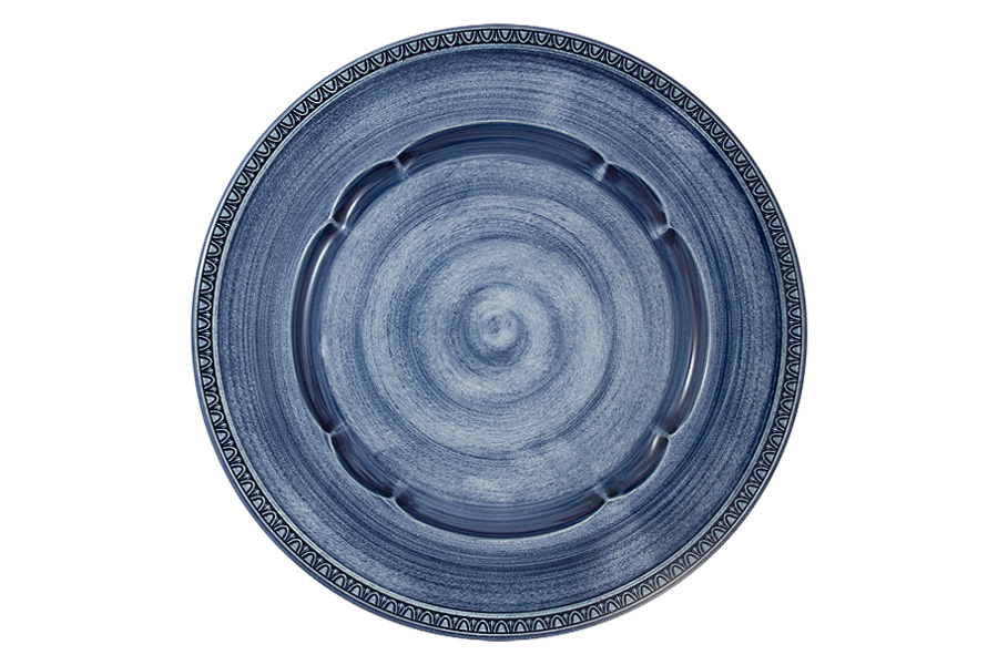 Тарелка обеденная 27см "Augusta" (синий)  без инд. упаковки Matceramica