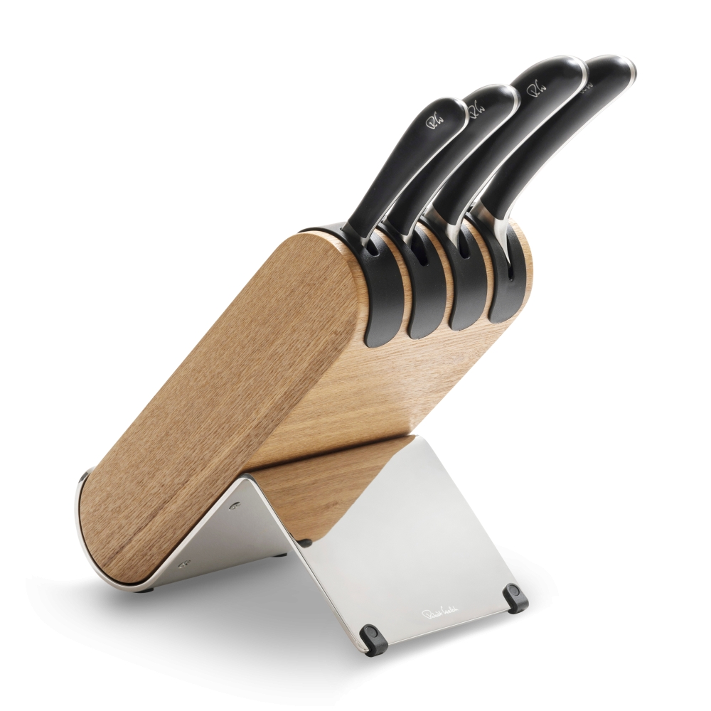 Набор из 4 кухонных ножей в подставке (ясень), ROBERT WELCH, серия Signature knife