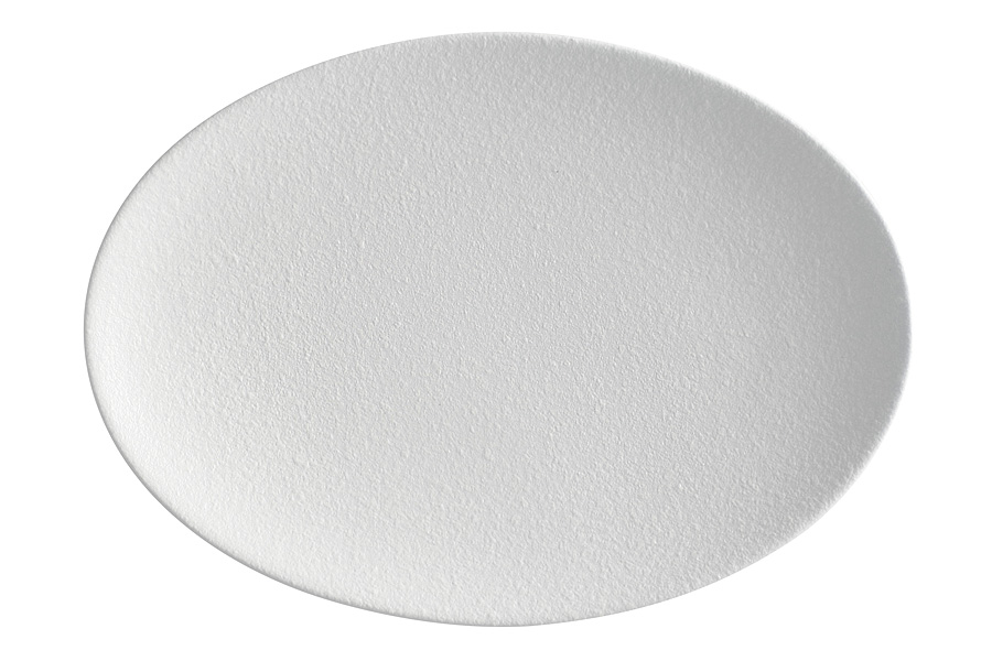 Тарелка овальная 30х22см  "Икра" (белая) без инд.упаковки. фарфор Maxwell & Williams