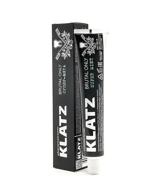 КЛАЦ Зубная паста для мужчин Klatz BRUTAL ONLY Супер-мята 75 мл