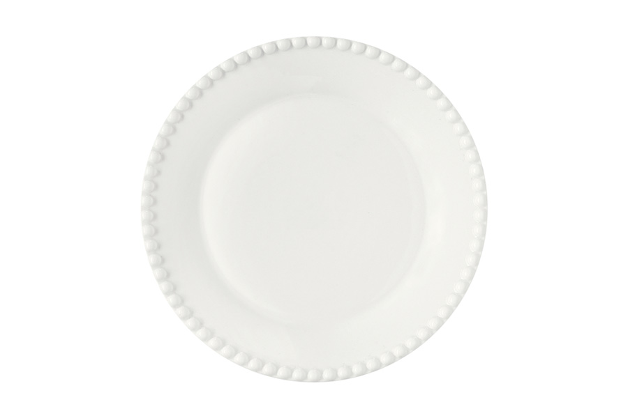 Тарелка закусочная 19см (белый) "Tiffany" без инд. упаковки фарфор Easy Life