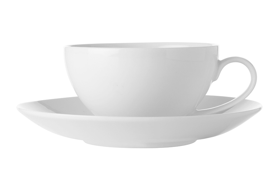 Чашка с блюдцем 0,25л. Белая коллекция без инд.упаковки фарфор Maxwell & Williams