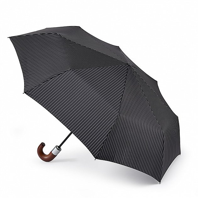 BlackSteel (Черный с серым) Зонт мужской автомат Fulton Англия