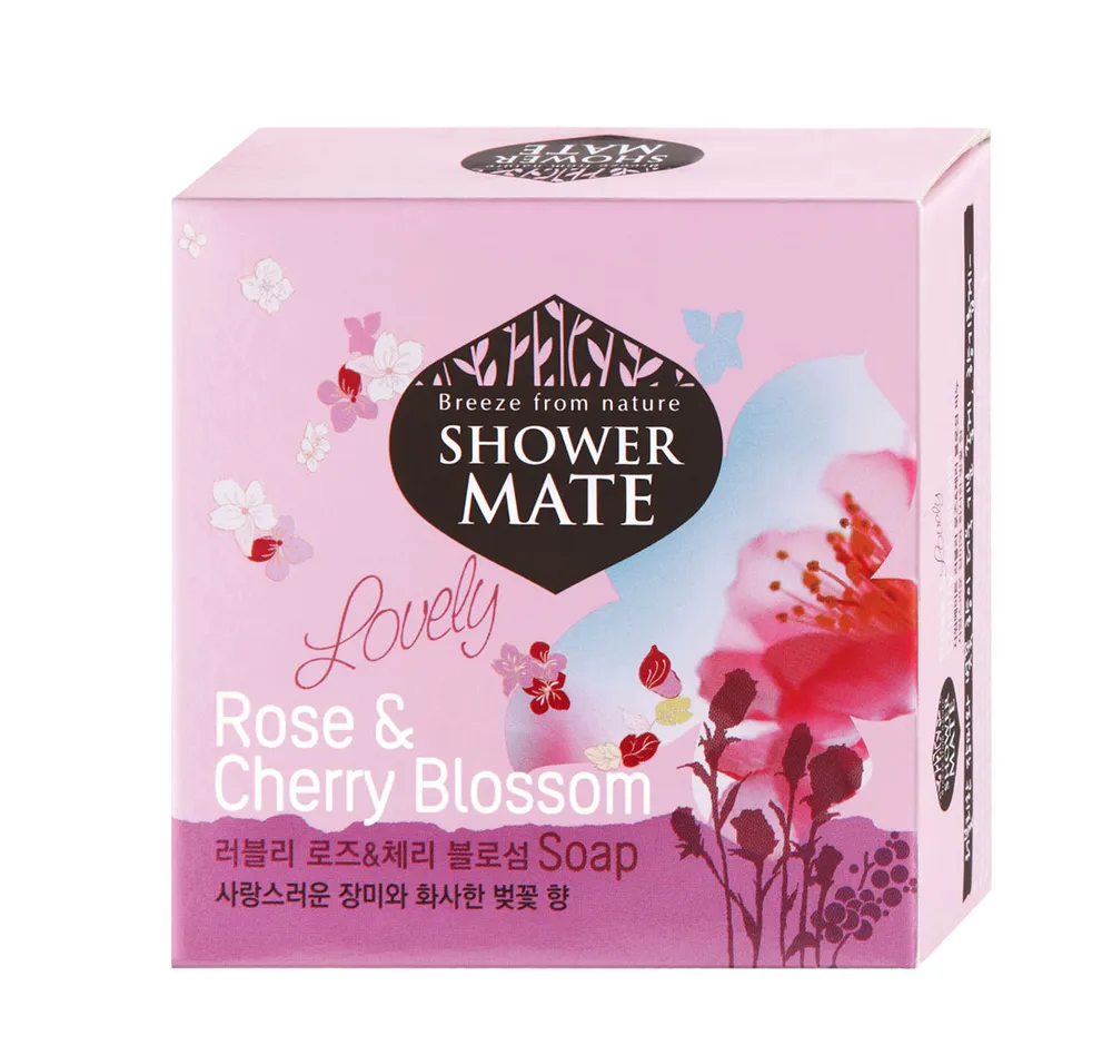 KeraSys Мыло косметическое «роза и вишневый цвет» - Shower mate, 100г