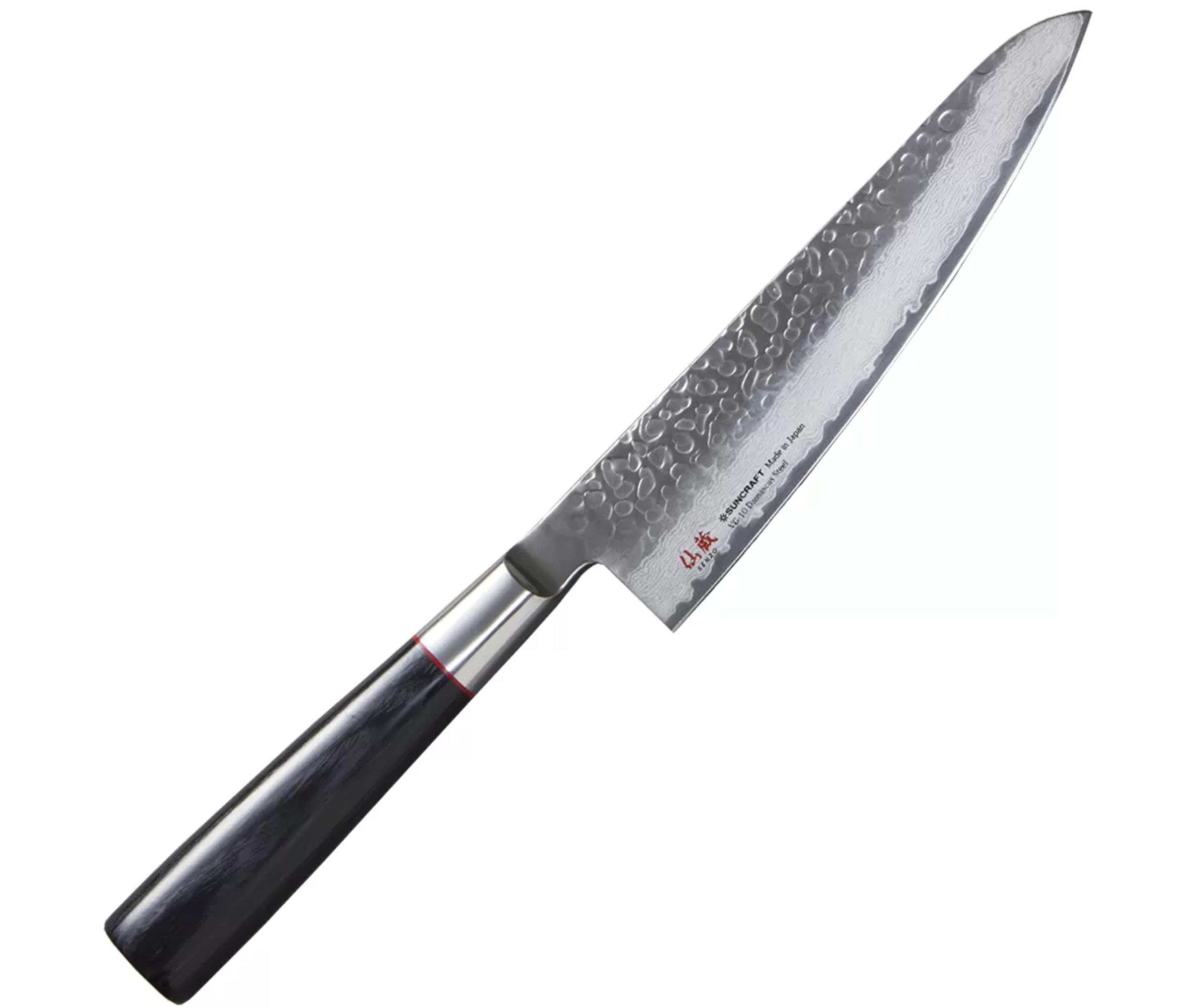 Нож кухонный Универсал. SUNСRAFT (SenzoClassic) 145мм сталь VG-10 61-62 HRC Япония