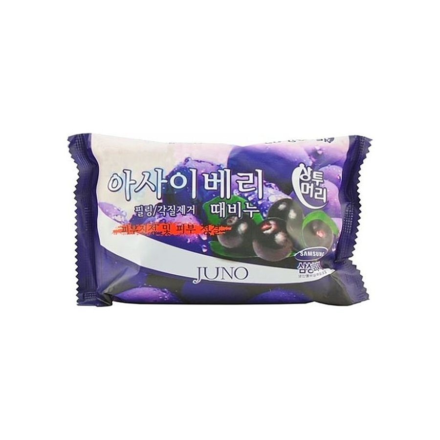 Juno Мыло отшелушивающее с асаи - Peeling soap acai berry, 150г