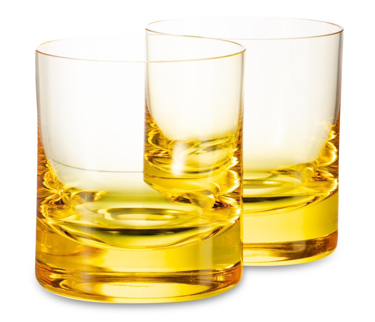 Набор стаканов для виски Moser Виски сет 370 мл, 2 шт, желтый, п/к