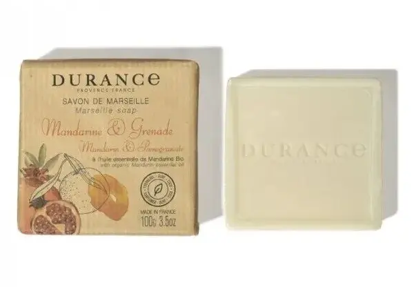 Durance / Марсельское мыло кусковое Мандарин и гранат 100гр. /  Mandarin & Pomegranate