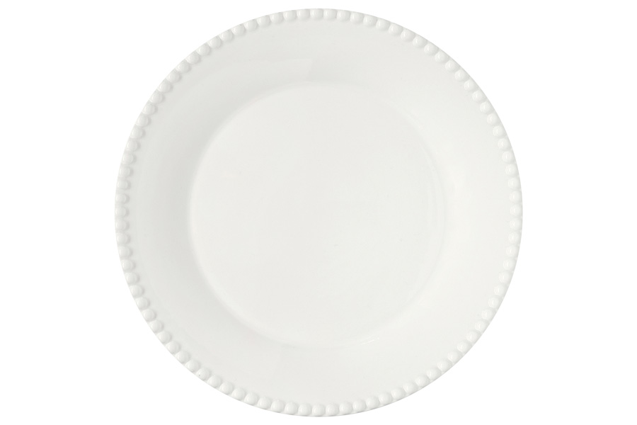 Тарелка обеденная 26см (белый) "Tiffany" без инд. упаковки фарфор Easy Life